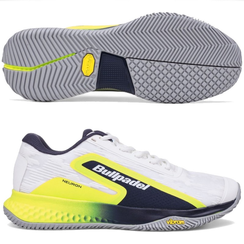 Bullpadel Neuron Vibram 25V White 2025 Padel Shoes Bullpadel Neuron Vibram 25V White 2025 Padel Shoes