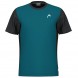 T-shirt Head Slice teal blue