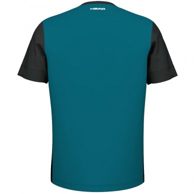T-shirt Head Slice teal blue