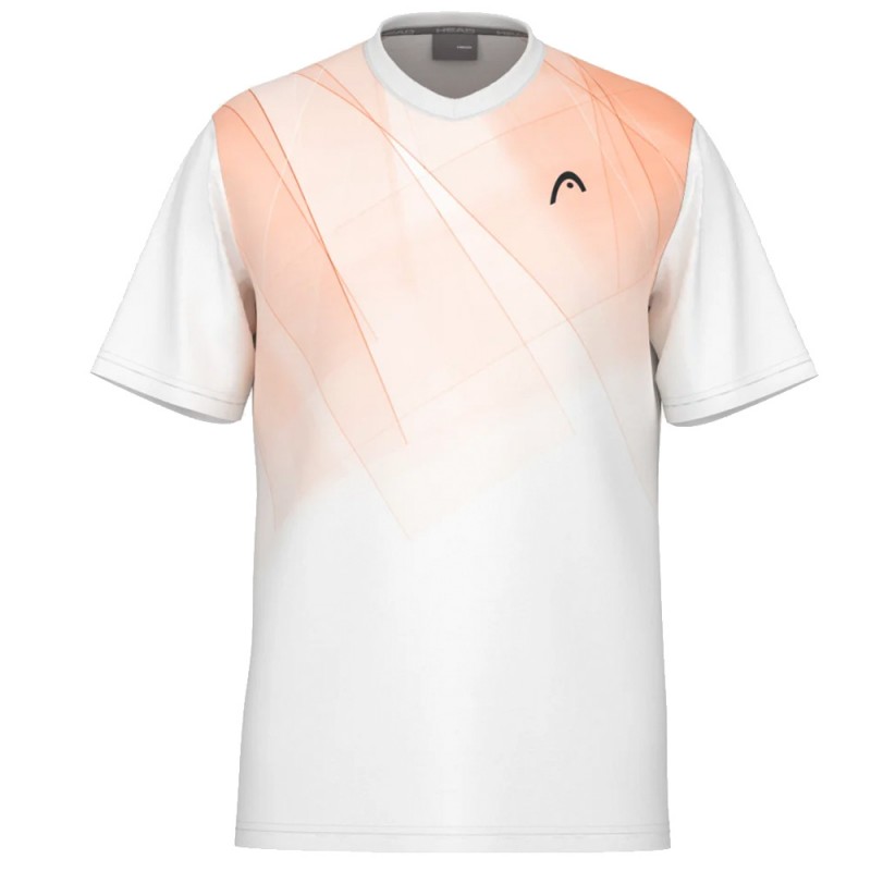 T-shirt Head Topspin white orange T-shirt Head Topspin white orange