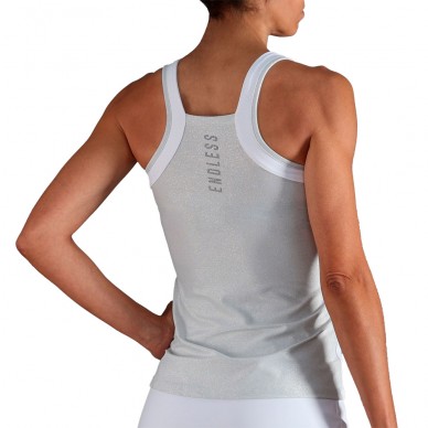 T-Shirt Endless Zephyr white silver