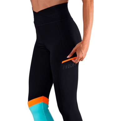 Leggings Endless Line Pocket HW black blue