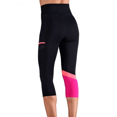 Leggings Endless Line Pocket HW black pink
