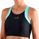 T-Shirt Endless Top Crop black blue