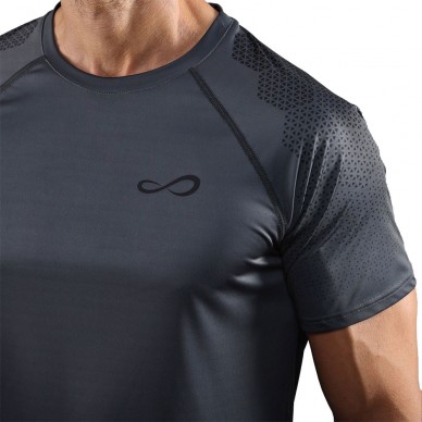 T-shirt Endless Feisty Hexagon grey