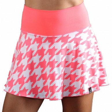 Skirt Endless Lux II houndstooth pink