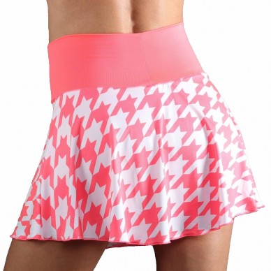Skirt Endless Lux II houndstooth pink