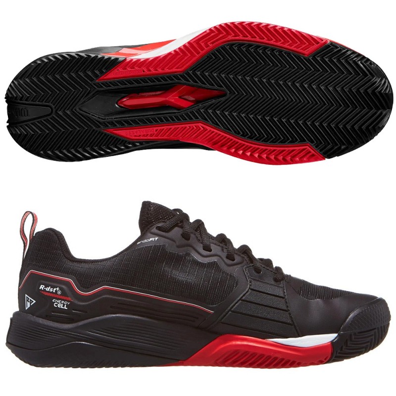 Wilson Rush Pro 4.5 Clay black infrared 2025 padel shoes Wilson Rush Pro 4.5 Clay black infrared 2025 padel shoes