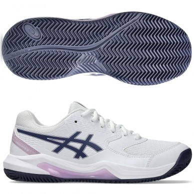 Asics Gel Dedicate 8 Clay white indigo fog 2025 Padel Shoes