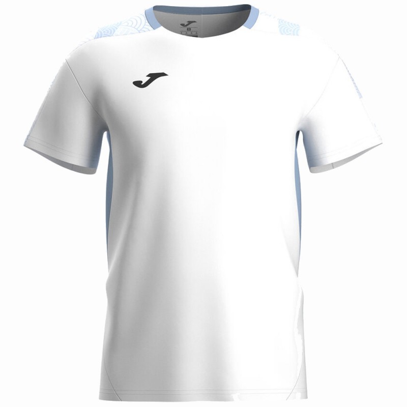 T-shirt Joma Challenge white blue T-shirt Joma Challenge white blue