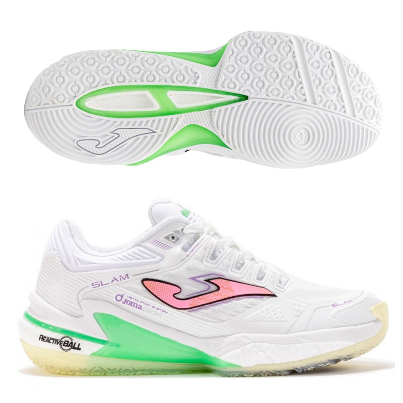 Joma Slam Lady 2502 White 2025 Padel Shoes Joma Slam Lady 2502 White 2025 Padel Shoes