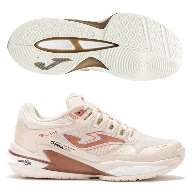 Joma Slam Lady 2423 beige padel shoes 2024
