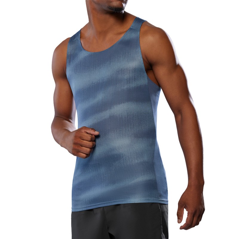 T-shirt Mizuno Dryaeroflow Graphic Tank blue