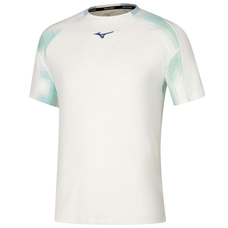 T-shirt Mizuno Tennis Shadow TEE white T-shirt Mizuno Tennis Shadow TEE white