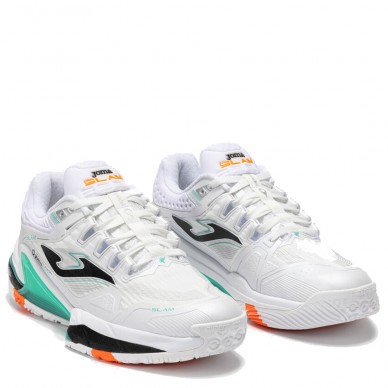 Joma Slam Men 2502 white turquoise 2025 Padel Shoes
