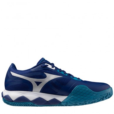Mizuno Wave Enforce Tour 2 CC bellwether blue white 2025 Padel Shoes