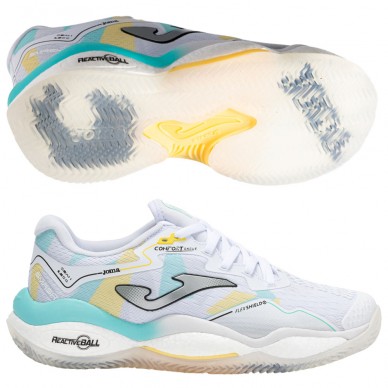 Joma Smash Lady 2532 white blue 2025 Padel Shoes