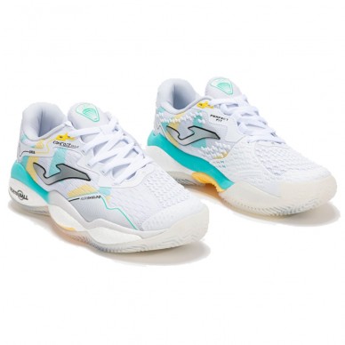 Joma Smash Lady 2532 white blue 2025 Padel Shoes