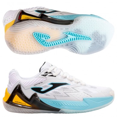 Joma Open Men 2502 white turquoise 2025 Padel Shoes