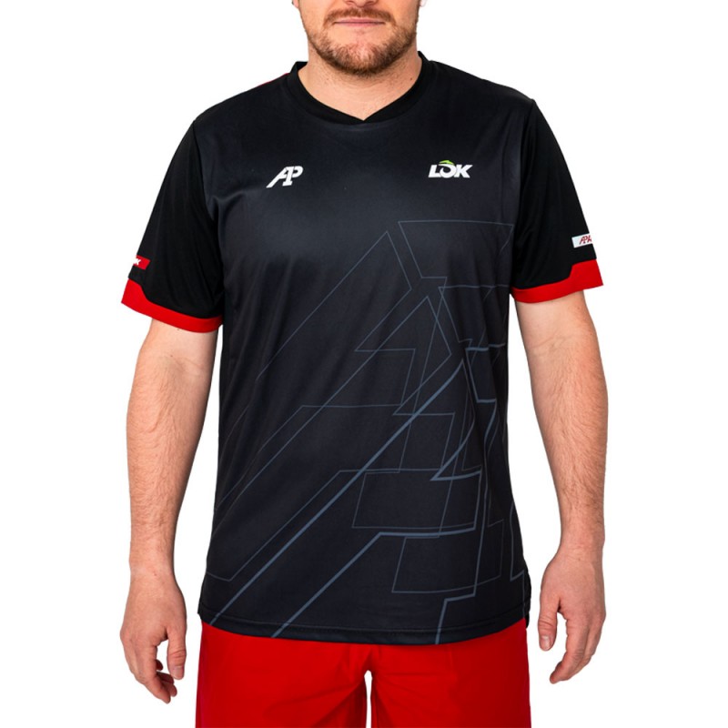 T-shirt Lok Pikes A1Padel black T-shirt Lok Pikes A1Padel black