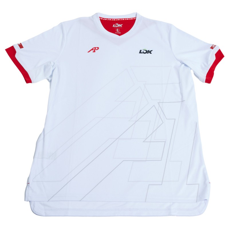 T-shirt Lok Pikes A1Padel white T-shirt Lok Pikes A1Padel white