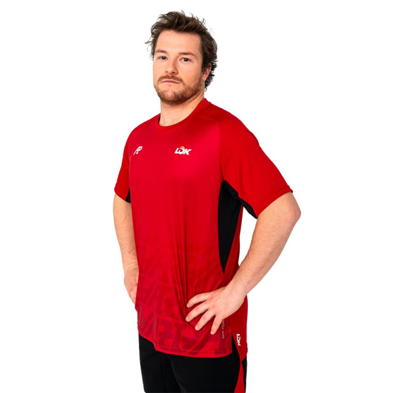 T-shirt Lok Hood A1Padel red T-shirt Lok Hood A1Padel red