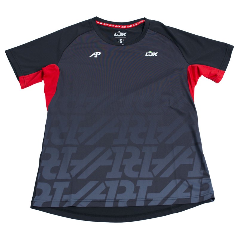 T-shirt Lok Hood A1Padel black T-shirt Lok Hood A1Padel black