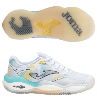 Joma Smash Lady 2532 white blue 2025 Padel Shoes