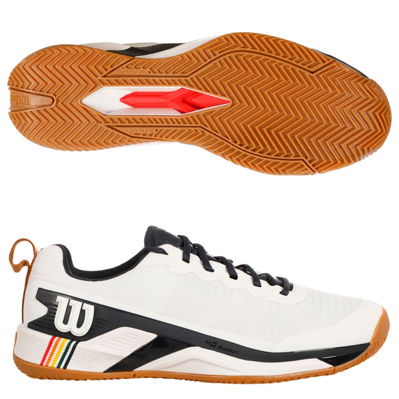 Wilson Rush Pro 4.5 Clay white 2025 padel shoes Wilson Rush Pro 4.5 Clay white 2025 padel shoes
