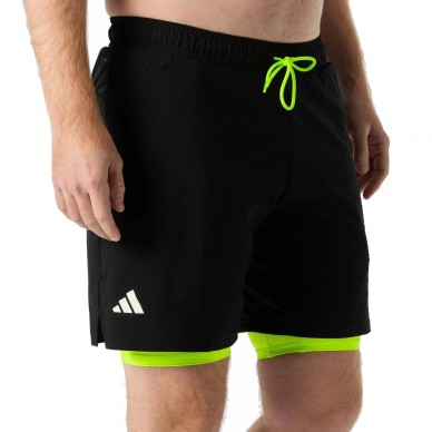 Short Adidas Club 2IN1 black yellow