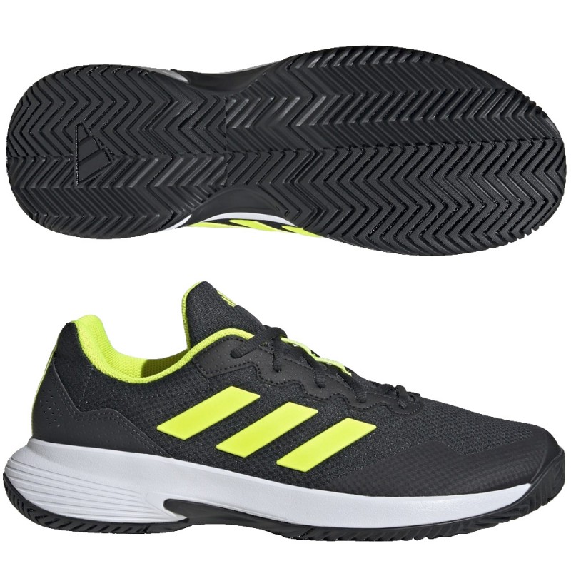 Adidas Gamecourt 2 M carbon lucid lemon 2025 padel shoes Adidas Gamecourt 2 M carbon lucid lemon 2025 padel shoes