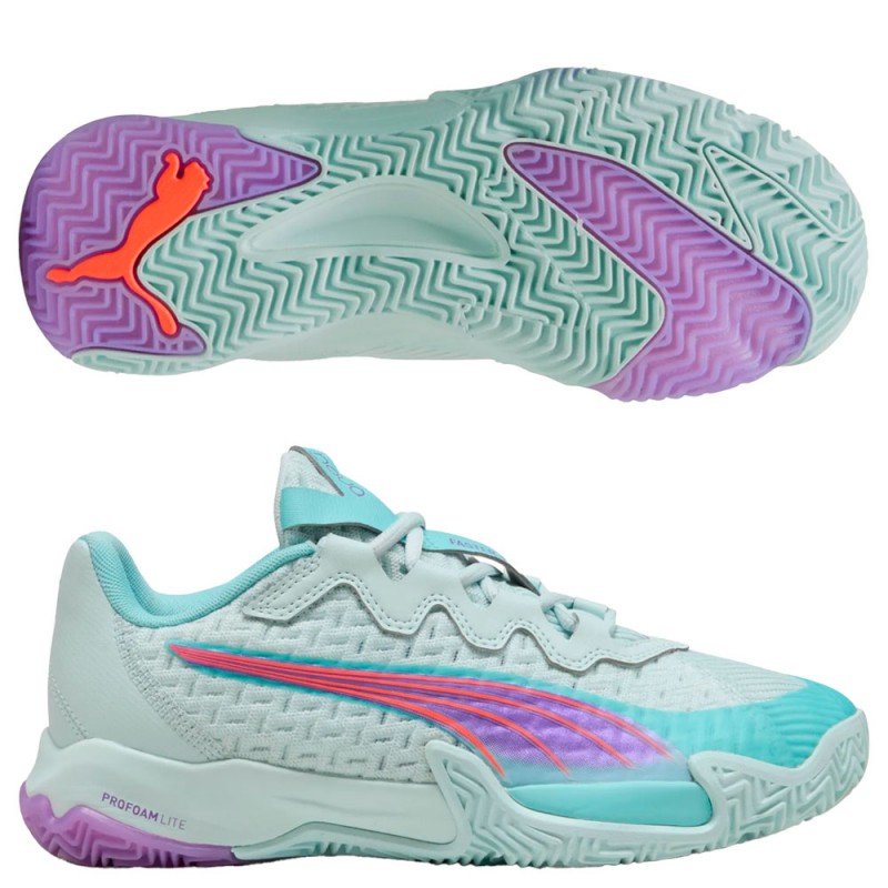 Puma Nova Elite Woman blue purple 2025 Padel shoes Puma Nova Elite Woman blue purple 2025 Padel shoes