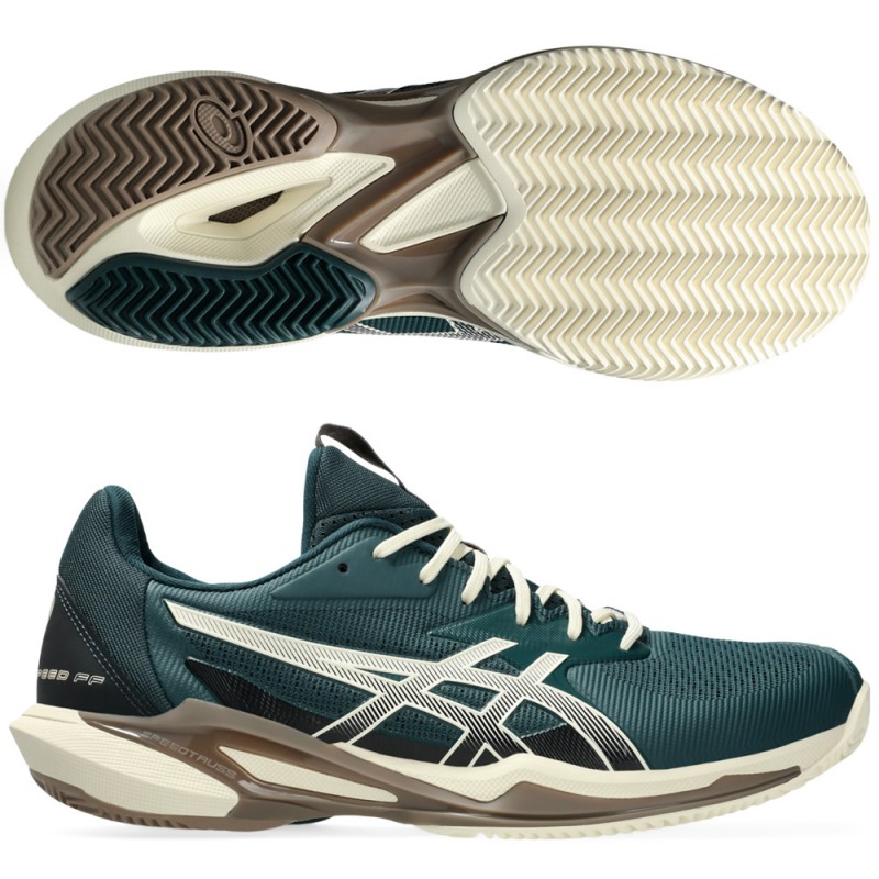Asics Solution Speed FF 3 Clay saxon green birch 2025 padel shoes Asics Solution Speed FF 3 Clay saxon green birch 2025 padel shoes