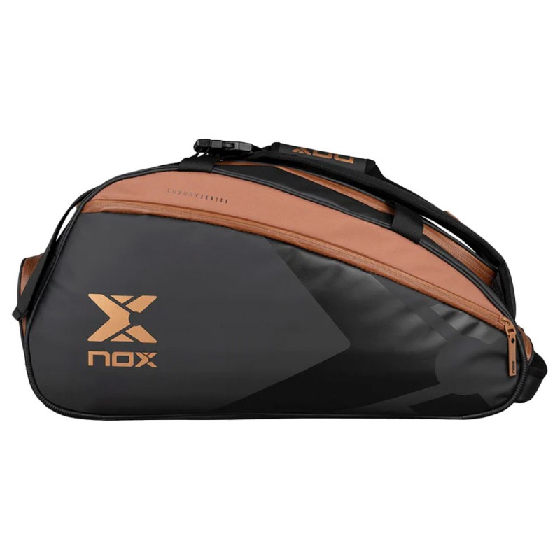 Nox Luxury Open Series Black Brown padel bag Nox Luxury Open Series Black Brown padel bag