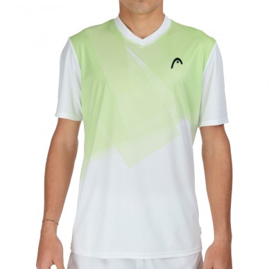 T-shirt Head Topspin white lime
