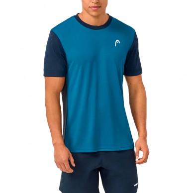 T-shirt Head Slice teal blue