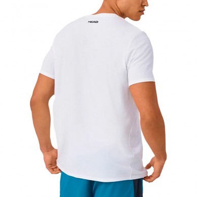T-shirt Head Rainbow white