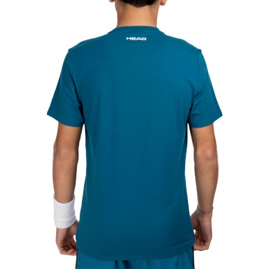 T-shirt Head Rainbow teal