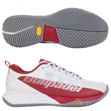 Bullpadel X-Plo Vibram 25I maroon white 2025 Padel Shoes