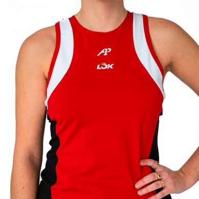 T-shirt Lok Elk A1Padel red white black