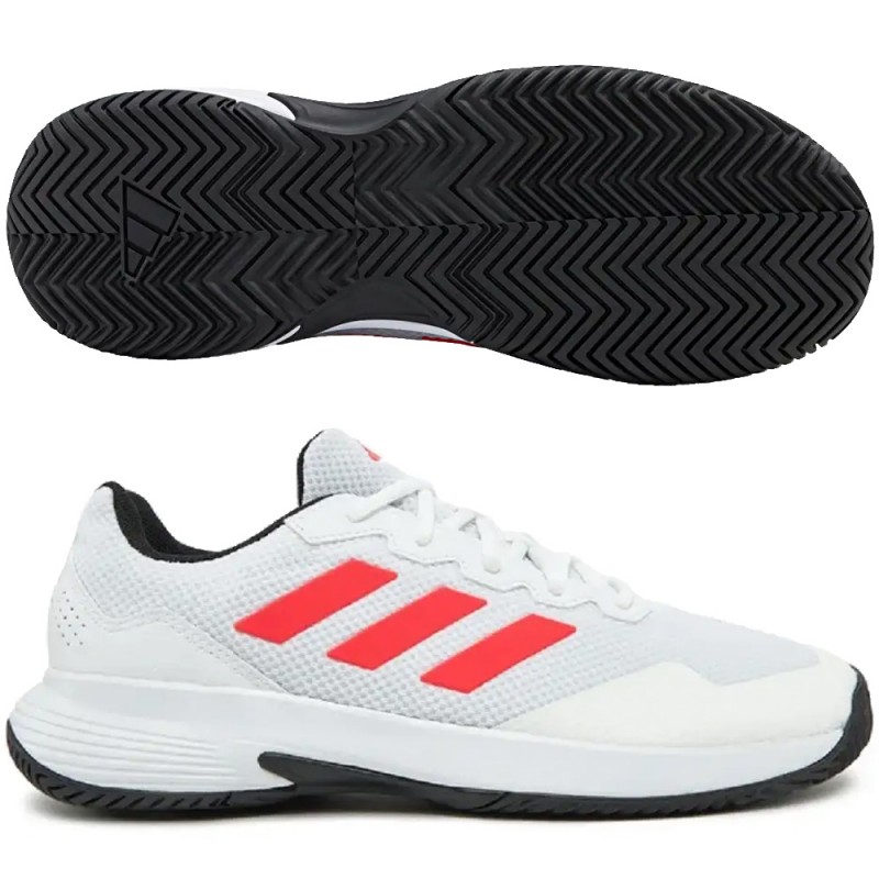 Adidas Gamecourt 2 M FTWR White Lucid Red 2025 Padel Shoes Adidas Gamecourt 2 M FTWR White Lucid Red 2025 Padel Shoes