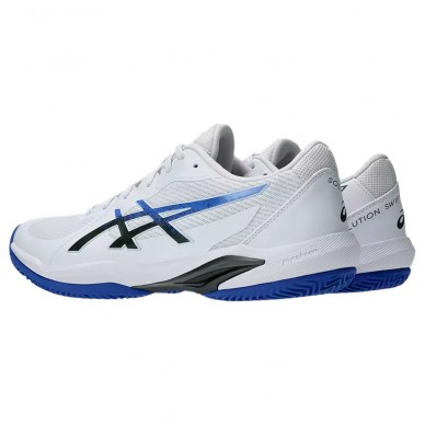 Asics Solution Swift FF2 Clay White Dark Cobalt 2025 Padel Shoes