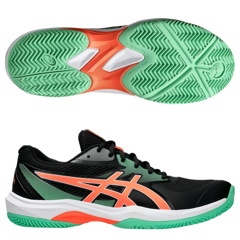 Asics Game FF Padel black vivid coral 2025 Padel Shoes Asics Game FF Padel black vivid coral 2025 Padel Shoes