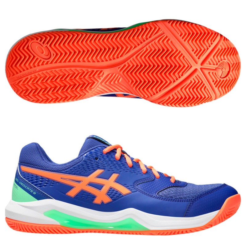 Asics Gel Dedicate 8 Padel dark cobalt vivid coral 2025 Padel Shoes Asics Gel Dedicate 8 Padel dark cobalt vivid coral 2025 Padel Shoes
