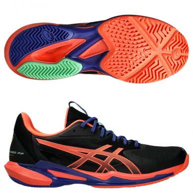 Asics Solution Speed FF3 Padel black vivid coral 2025 Padel Shoes