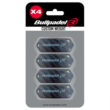 Bullpadel Custom Weight Protector Pack 4 units black