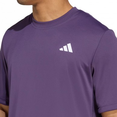 T-shirt Adidas Club Purple logo white