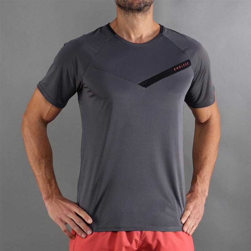 T-shirt Endless Tracer titanium grey