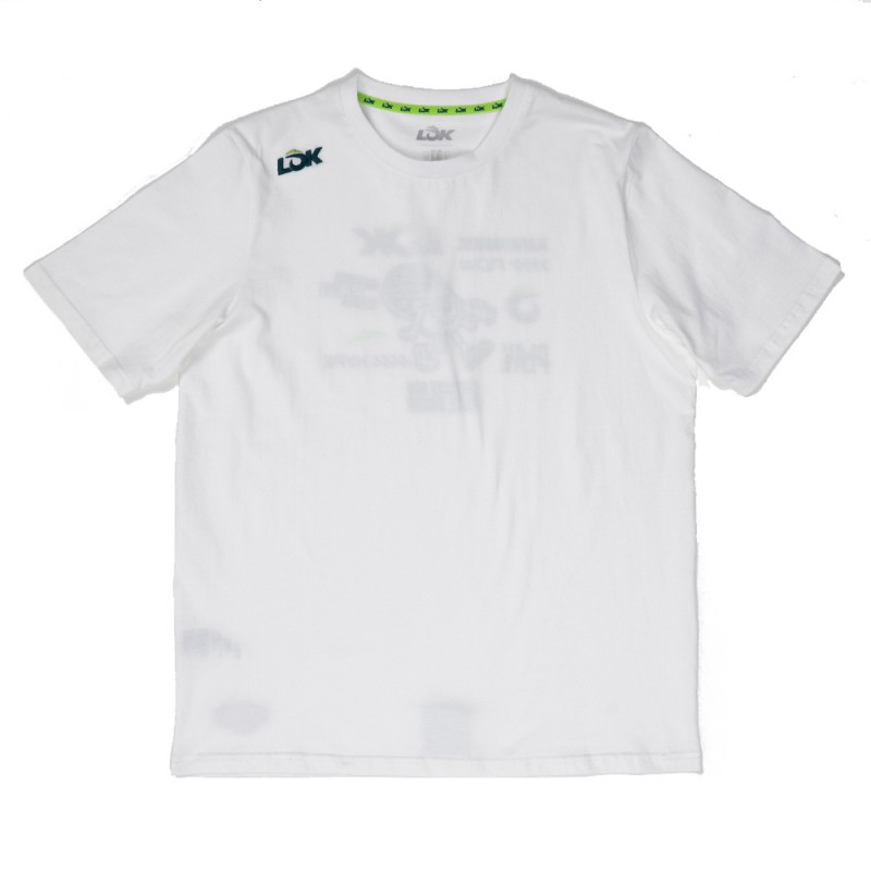 T-shirt Lok Monch blanca
