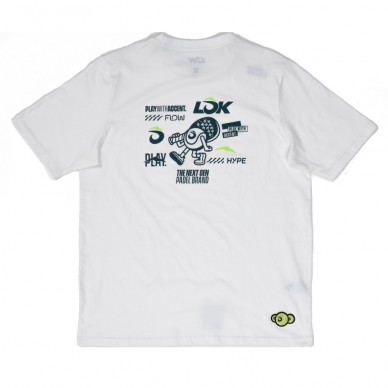T-shirt Lok Monch blanca